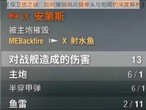 《保卫战之谜：如何摧毁哨兵摄像头与炮塔的深度解析》