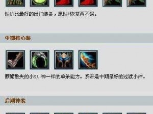 DOTA2 隐形刺客出装推荐