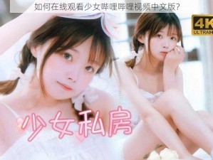 如何在线观看少女哔哩哔哩视频中文版？