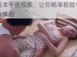 日本午夜视频，让你畅享极致午夜体验