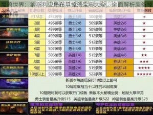 魔兽世界：纳斯利亚堡布甲掉落宝典大全，全面解析装备掉落详情