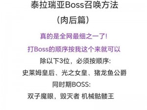 泰拉瑞亚白龙BOSS打法攻略分享：全方位解析与战斗策略