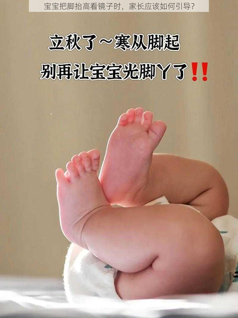 宝宝把脚抬高看镜子时，家长应该如何引导？