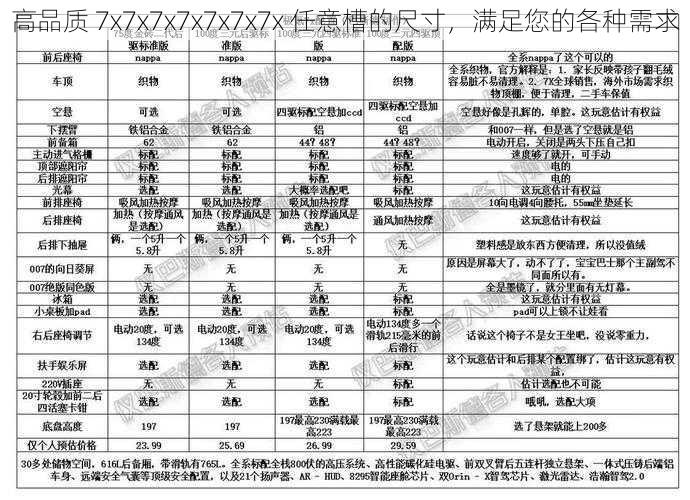 高品质 7x7x7x7x7x7x7x 任意槽的尺寸，满足您的各种需求