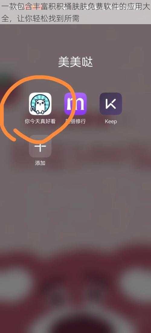 一款包含丰富积积桶肤肤免费软件的应用大全，让你轻松找到所需