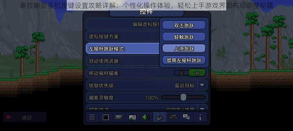 泰拉瑞亚手机按键设置攻略详解：个性化操作体验，轻松上手游戏界面布局调整秘籍