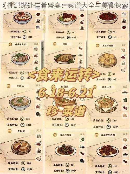 《桃源深处佳肴盛宴：菜谱大全与美食探索》