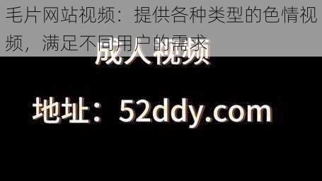 毛片网站视频：提供各种类型的色情视频，满足不同用户的需求