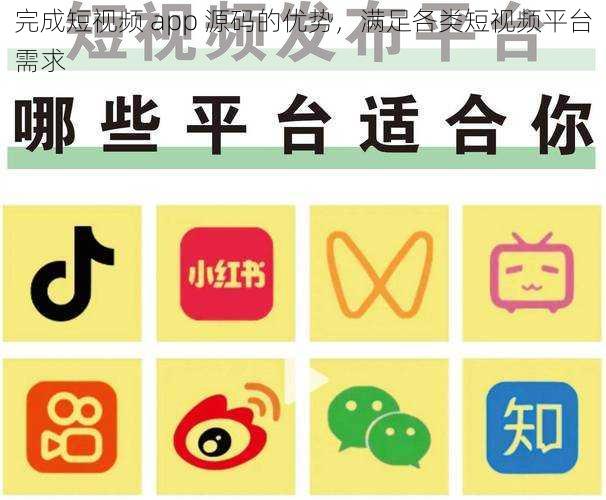 完成短视频 app 源码的优势，满足各类短视频平台需求