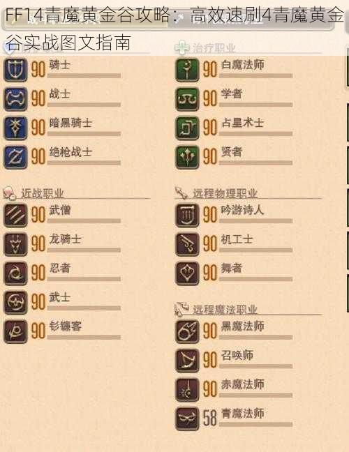 FF14青魔黄金谷攻略：高效速刷4青魔黄金谷实战图文指南