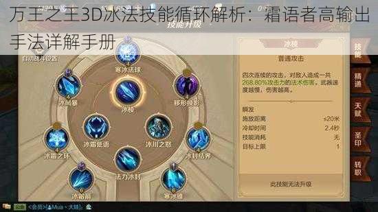 万王之王3D冰法技能循环解析：霜语者高输出手法详解手册