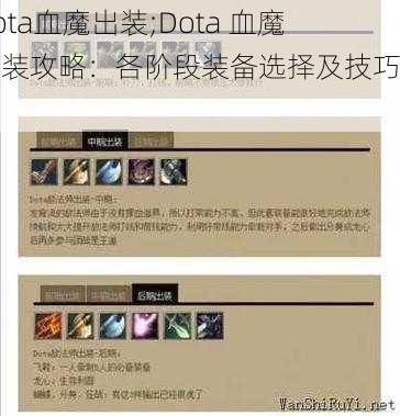 dota血魔出装;Dota 血魔出装攻略：各阶段装备选择及技巧分享